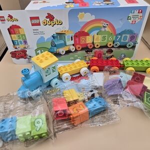 LEGO DUPLO Colorful Number Train Set. Age 1.5 Up. 3 Sealed Packages. Open Box.